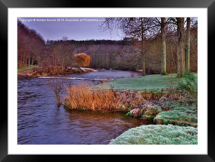  River Till at Etal Village Northumberland Framed Mounted Print by Martyn Arnold