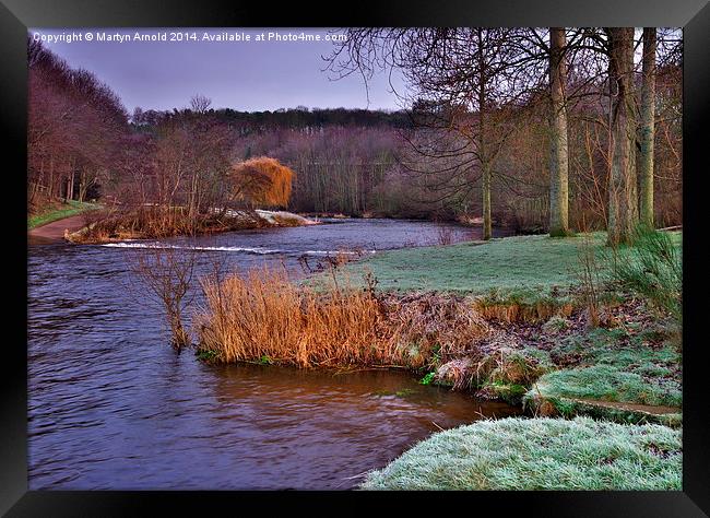  River Till at Etal Village Northumberland Framed Print by Martyn Arnold