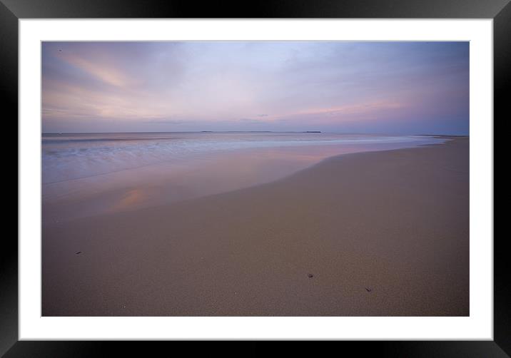 Bamburgh Beach Framed Mounted Print by rob grange