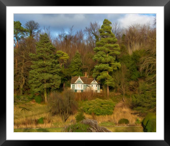  Painted House Box Hill Framed Mounted Print by Clive Eariss