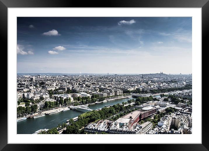  River Seine, Paris, France Framed Mounted Print by Darren Carter