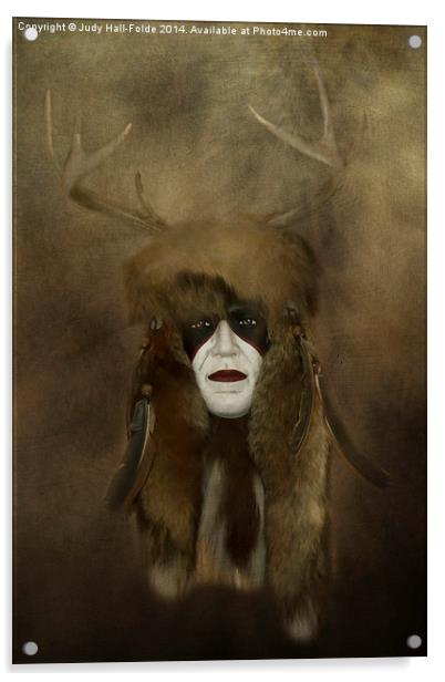  Indigenous Acrylic by Judy Hall-Folde