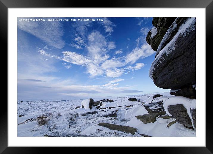  Cold on Higger Tor Framed Mounted Print by K7 Photography
