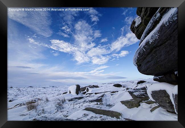  Cold on Higger Tor Framed Print by K7 Photography