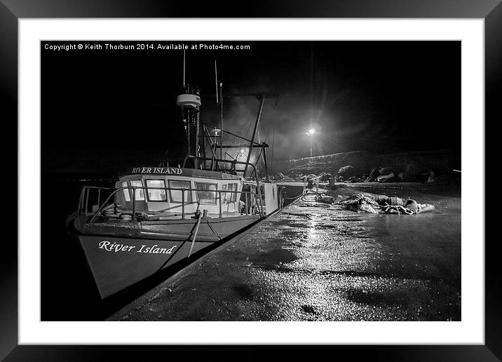 Cockenzie Harbour Framed Mounted Print by Keith Thorburn EFIAP/b