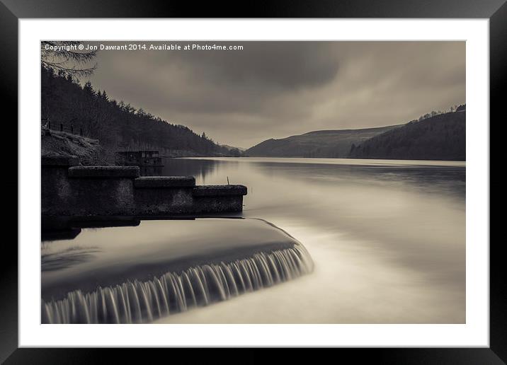  The Derwent Dam Reservoir Framed Mounted Print by Jonny Essex