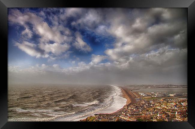 Storm Beach. Framed Print by Mark Godden