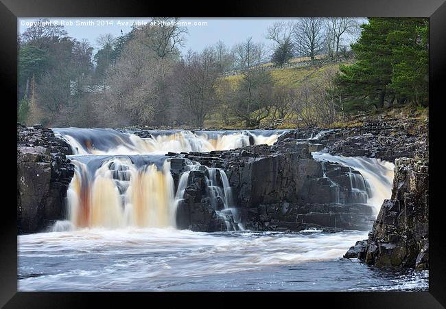  Low Force Waterfall in Upper Teesdale Framed Print by Rob Smith
