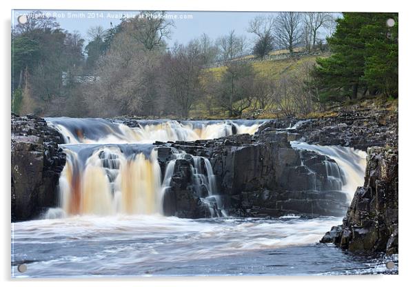  Low Force Waterfall in Upper Teesdale Acrylic by Rob Smith
