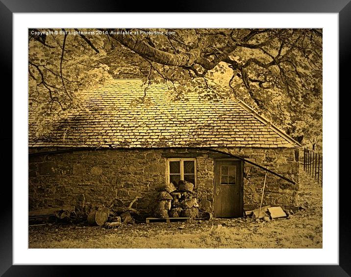  The Woodcutters Cottage Framed Mounted Print by Bill Lighterness