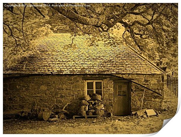  The Woodcutters Cottage Print by Bill Lighterness