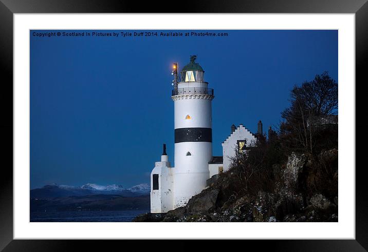  Cloch Lighthouse Gourock Framed Mounted Print by Tylie Duff Photo Art