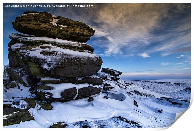  Gritstone Monoliths of Higger Tor Print by K7 Photography