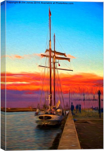  The Flying Dutchman - Impressionist filter Canvas Print by Jim Jones