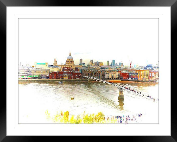  City of London  Framed Mounted Print by sylvia scotting