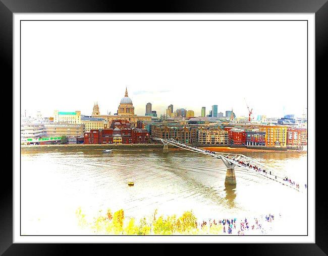  City of London  Framed Print by sylvia scotting