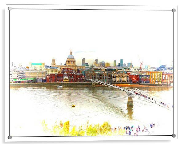  City of London  Acrylic by sylvia scotting