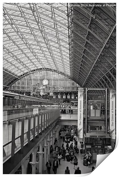 St Pancras International Railway Station Print by Graham Custance