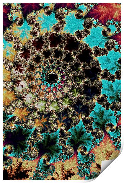 Fractal Maze Print by Steve Purnell