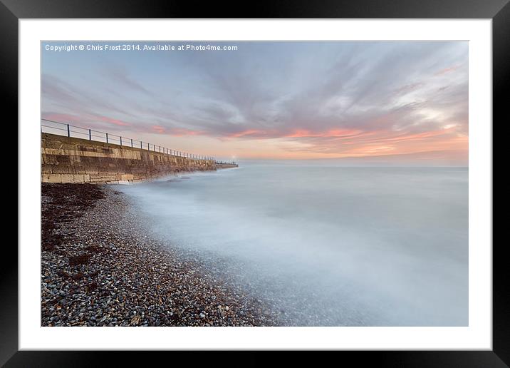  Weymouth Stone Pier Framed Mounted Print by Chris Frost