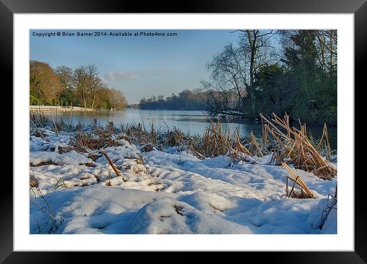  Winter Scene 2 Framed Mounted Print by Brian Garner