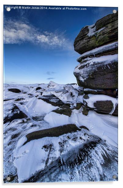  Frozen Boulders of Higger Tor Acrylic by K7 Photography
