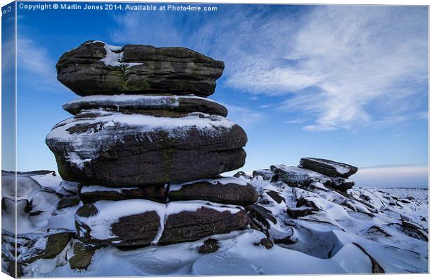 The Mighty Boulders of Higger Tor Canvas Print by K7 Photography