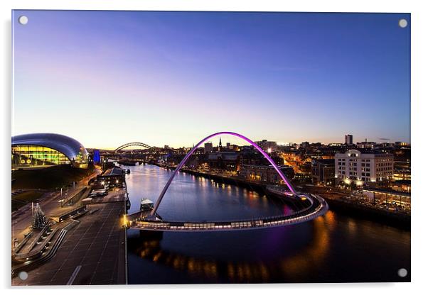  Newcastle Quayside Acrylic by Northeast Images