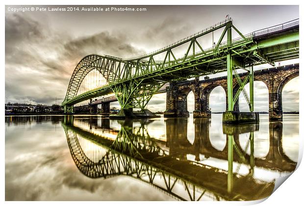  Jubilee Bridge Runcorn/Widnes Cheshire Print by Pete Lawless
