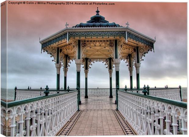  Brighton and Hove Bandstand - 1 Canvas Print by Colin Williams Photography