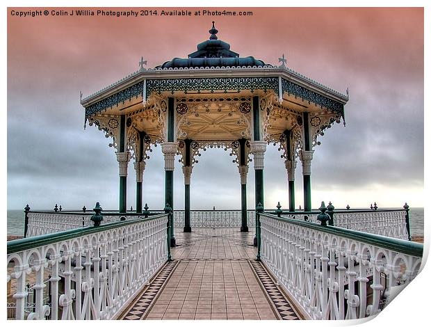  Brighton and Hove Bandstand - 1 Print by Colin Williams Photography