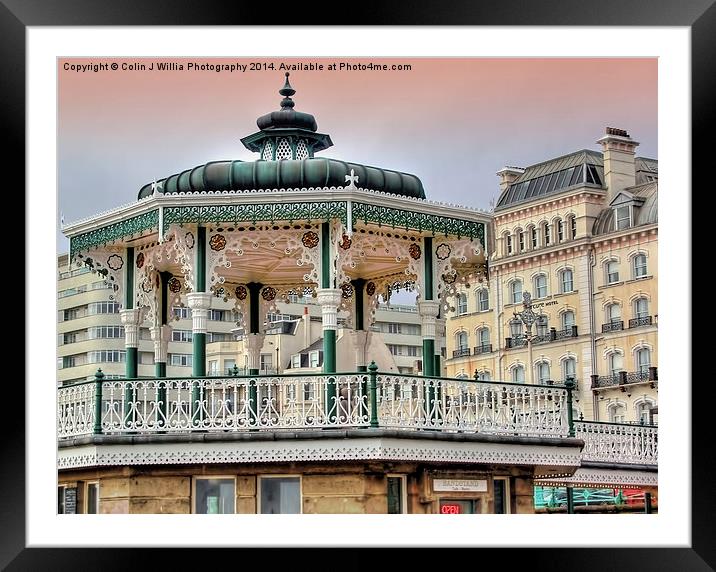  Brighton and Hove Bandstand - 2 Framed Mounted Print by Colin Williams Photography