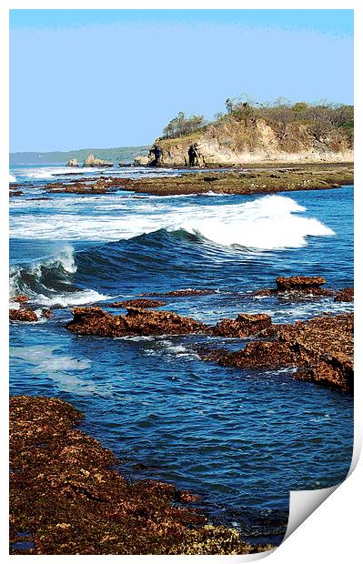 Sea and Rocks  Print by james balzano, jr.