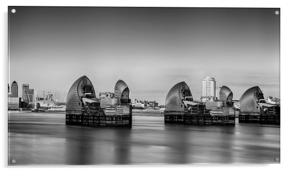  Thames Barrier Acrylic by Nigel Jones