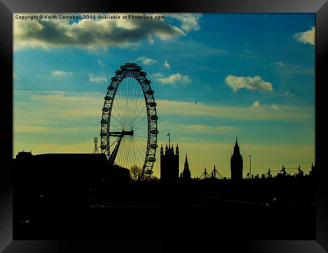  Christmas Day in London Framed Print by Keith Campbell