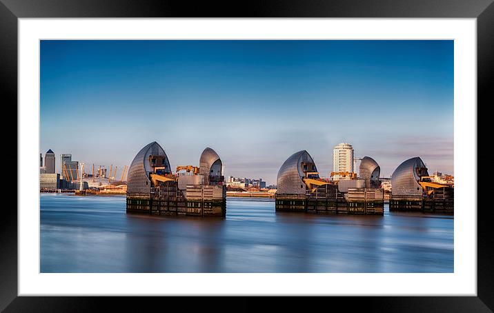  Thames Barrier Framed Mounted Print by Nigel Jones