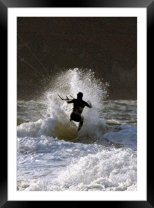 Kite Surfer  Framed Mounted Print by graham young
