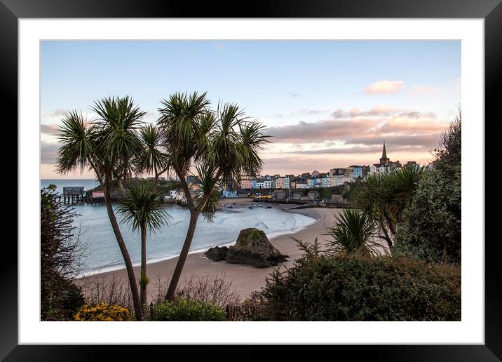  Tenby. Framed Mounted Print by Becky Dix