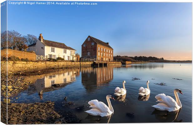 Yarmouth Millhouse Canvas Print by Wight Landscapes