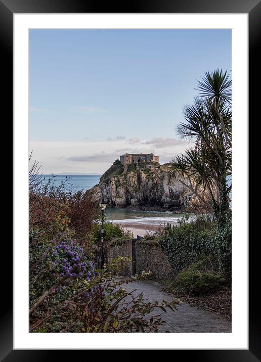 St Catherines Island, Tenby.  Framed Mounted Print by Becky Dix