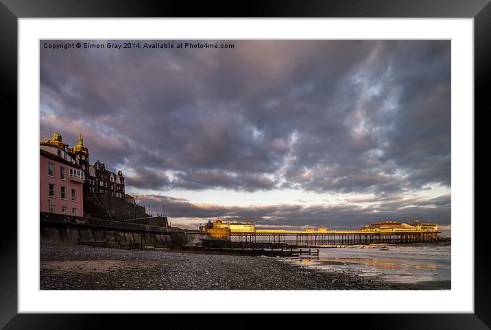  Lighting Up the Pier Framed Mounted Print by Simon Gray