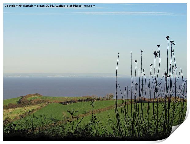  Views to Wales Print by alastair morgan