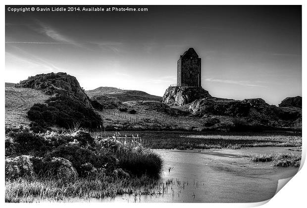  Smailholm Tower Print by Gavin Liddle