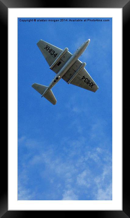 Canberra PR9 Jet Framed Mounted Print by alastair morgan