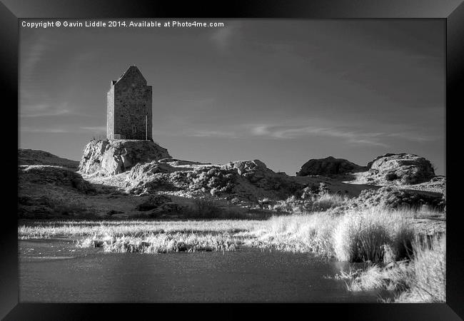  Smailholm Tower Infrared Framed Print by Gavin Liddle