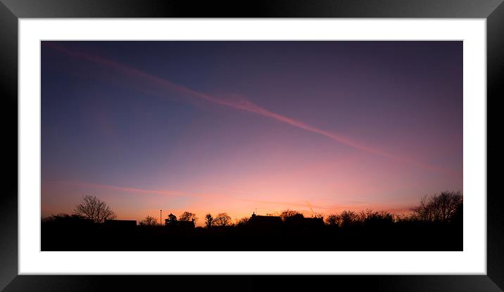 In The Pink Framed Mounted Print by Simon Wrigglesworth