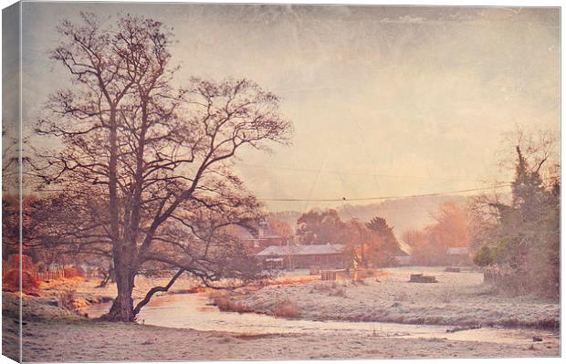 Eynsford River  Canvas Print by Dawn Cox