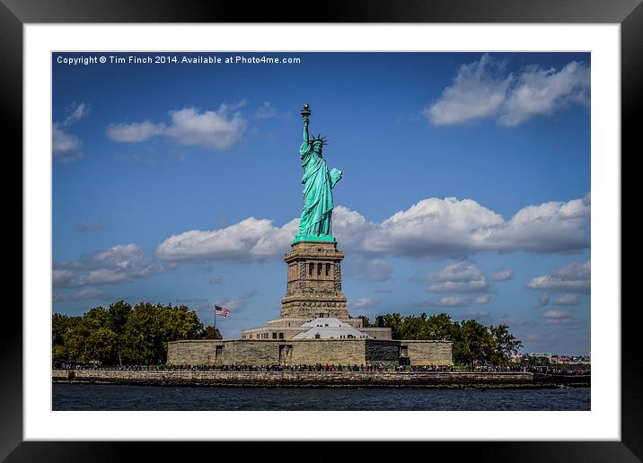  Lady Liberty Framed Mounted Print by Tim Finch