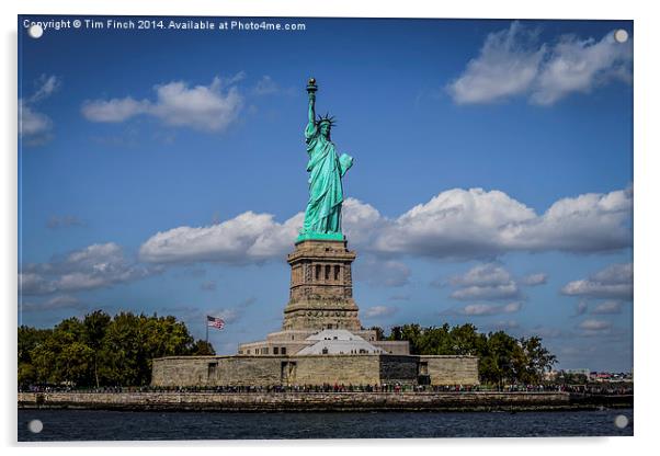  Lady Liberty Acrylic by Tim Finch