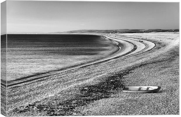  Chesil Boat.  Canvas Print by Mark Godden